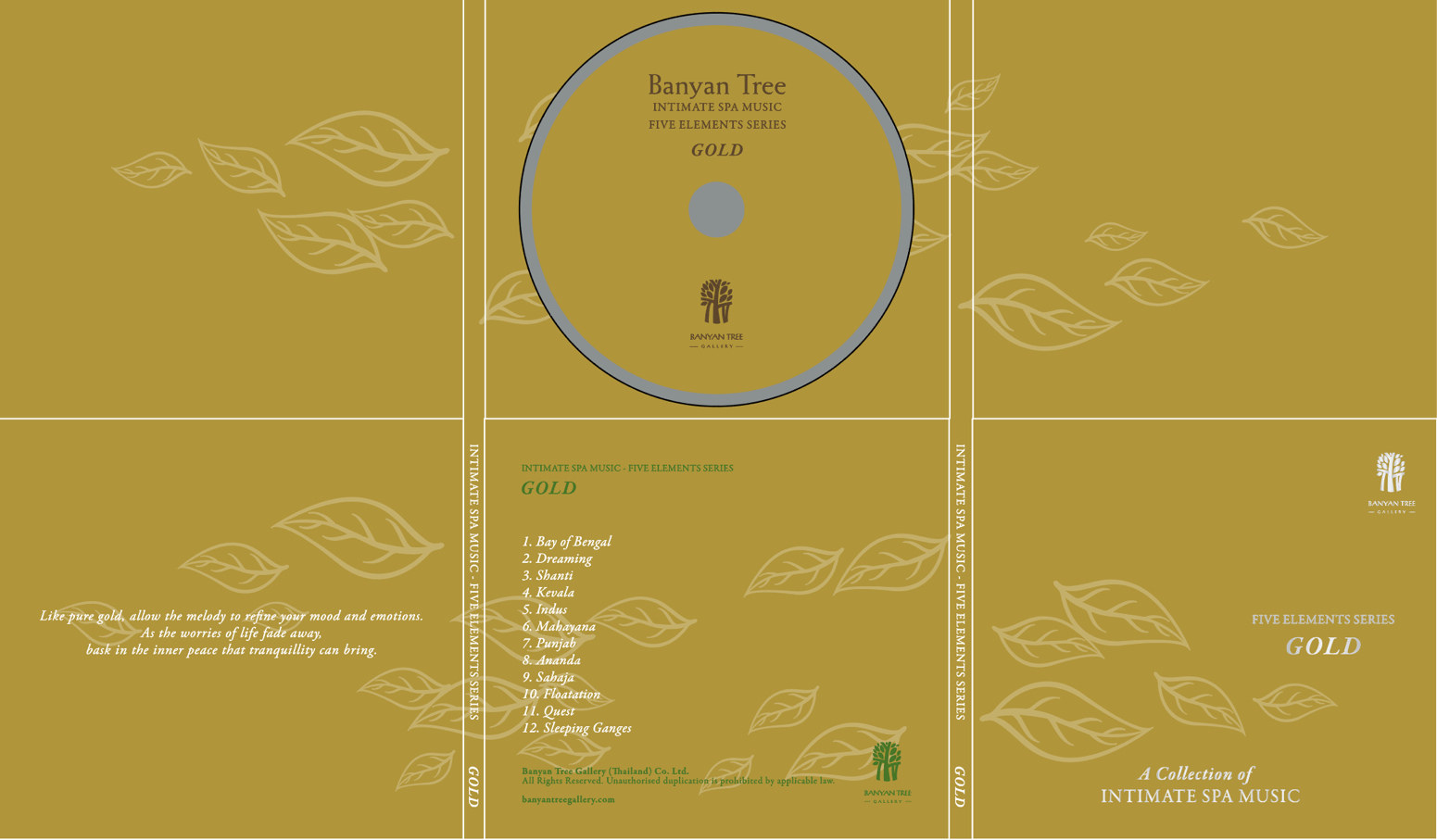 Banyan Tree Resort & Spa / 5 Elements Series CD Vol.3 ’ Gold ’ ( Indian Themed )